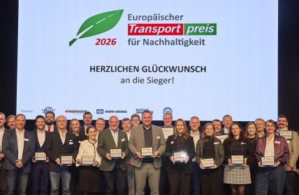 Transport ehrte dreizehn Preisträger bei Gala Europäischen Nachhaltigkeit (Foto: HUSS Unternehmensgruppe)