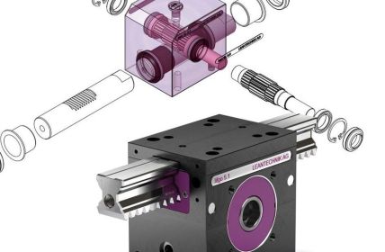 Maßgeschneiderte LEANTECHNIK UNIQUE Zahnstangengetriebe reagieren auf extreme Einsätze (Foto: LEANTECHNIK AG)